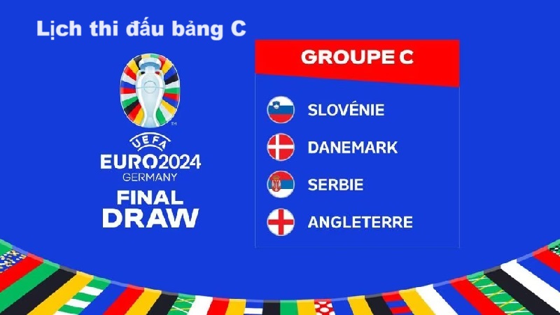 Lịch thi đấu bảng C VCK EURO 2024